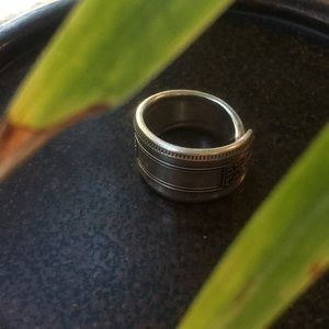 Antique Silver Spoon Ring